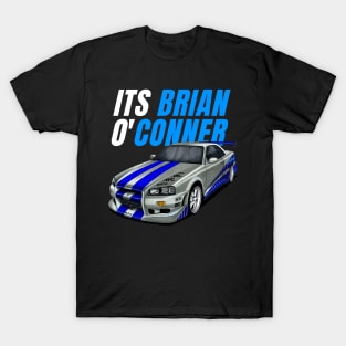 It's Brian o'Conner { fast and furious Paul walker's Skyline } T-Shirt